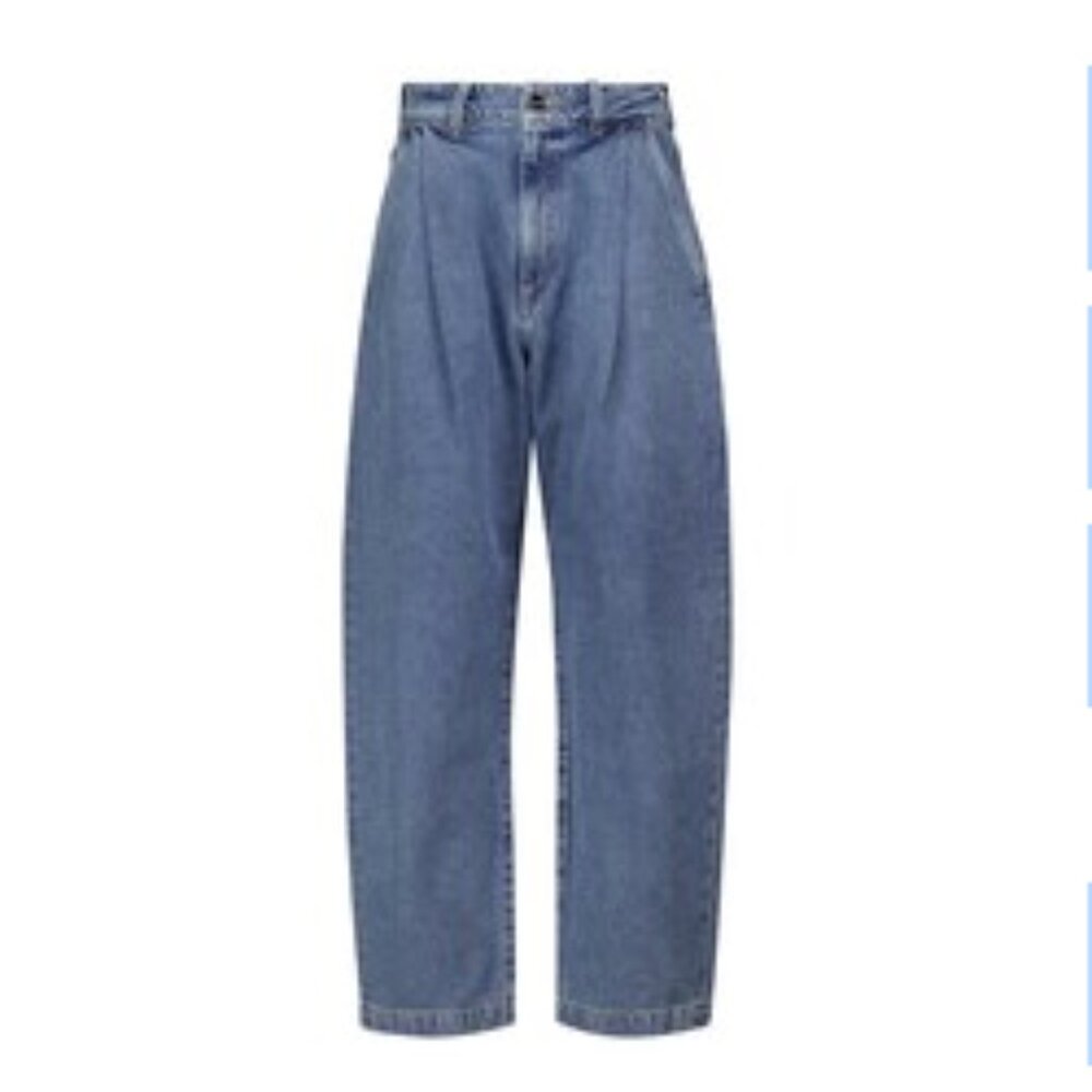 GoldSign High-Rise Wide Leg Jeans • Blue Medium Wash • Size 27